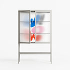 Wow - Loft Cabinet - Vratislav Pecka - Chalk - Reeded glass