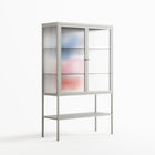 Wow - Loft Cabinet - Vratislav Pecka - Chalk - Reeded glass