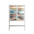 Gamla Stan - Loft Cabinet - Nur Rydberg - Chalk - Reeded glass