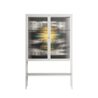 Bitch Don't Kill My Vibe - Loft Cabinet - Aley Wild - Chalk - Reeded glass