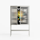 Bitch Don't Kill My Vibe - Loft Cabinet - Aley Wild - Chalk - Reeded glass