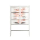 Fuck - Loft Cabinet - Aley Wild - Chalk - Reeded glass