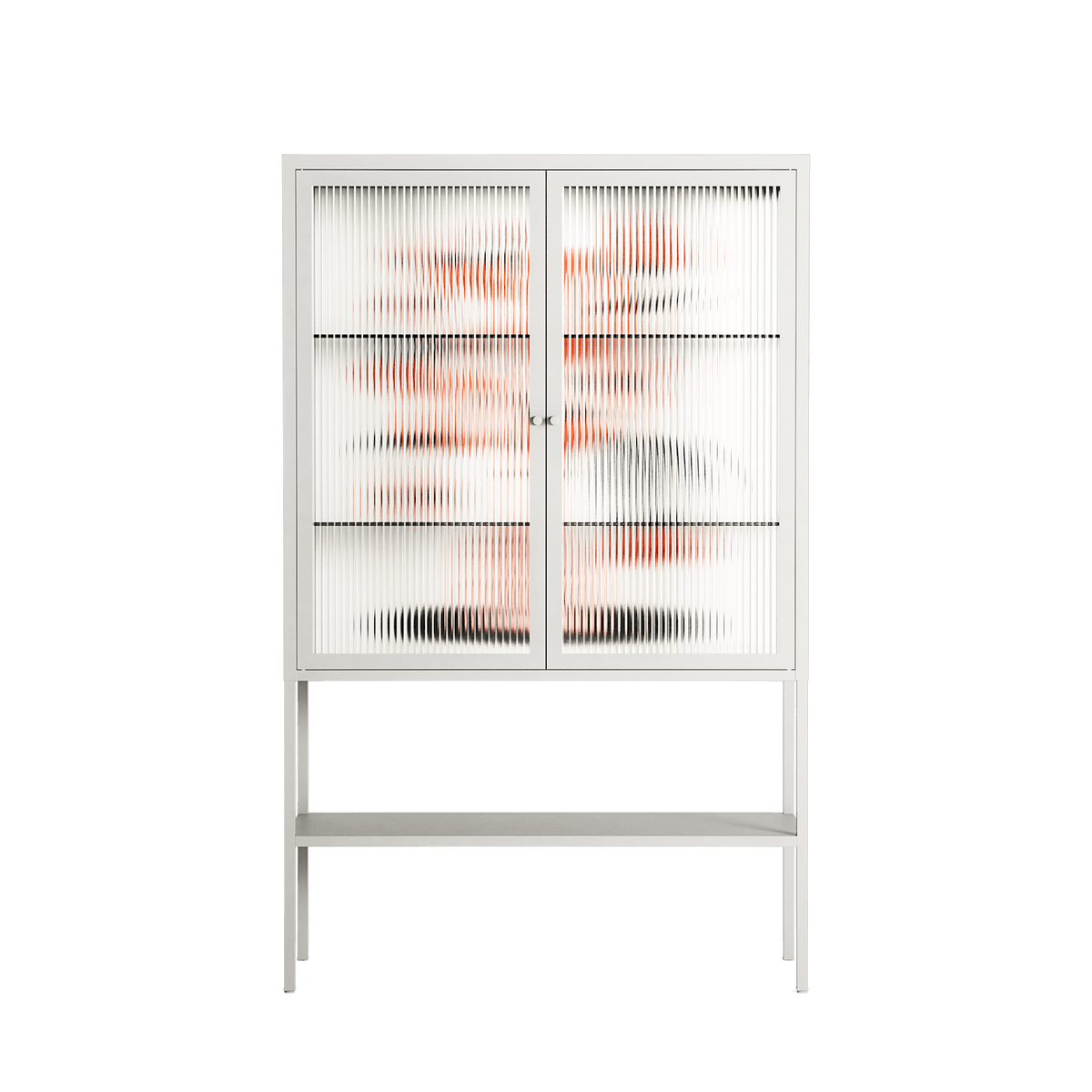 Fuck - Loft Cabinet - Aley Wild - Chalk - Reeded glass