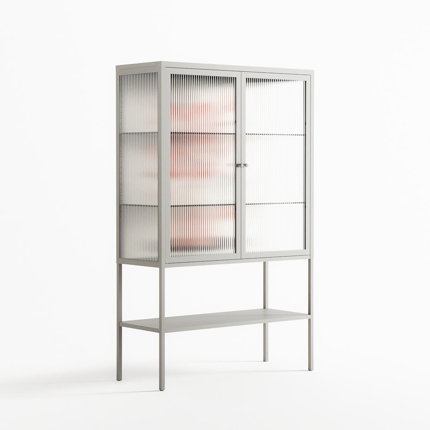 Fuck - Loft Cabinet - Aley Wild - Chalk - Reeded glass