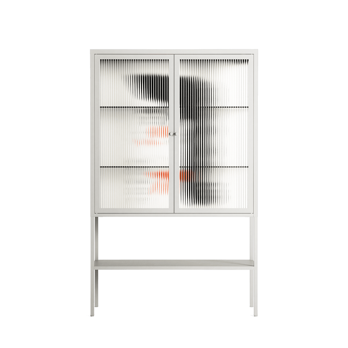 Howdy - Loft Cabinet - Aley Wild - Chalk - Reeded glass