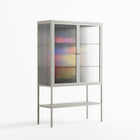 Mushroom Dance Multi - Loft Cabinet - Aley Wild - Chalk - Reeded glass