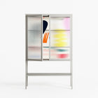 Sea Shapes - Loft Cabinet - Aley Wild - Chalk - Reeded glass