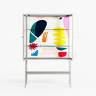 Sea Shapes - Loft Cabinet - Aley Wild - Chalk - Reeded glass