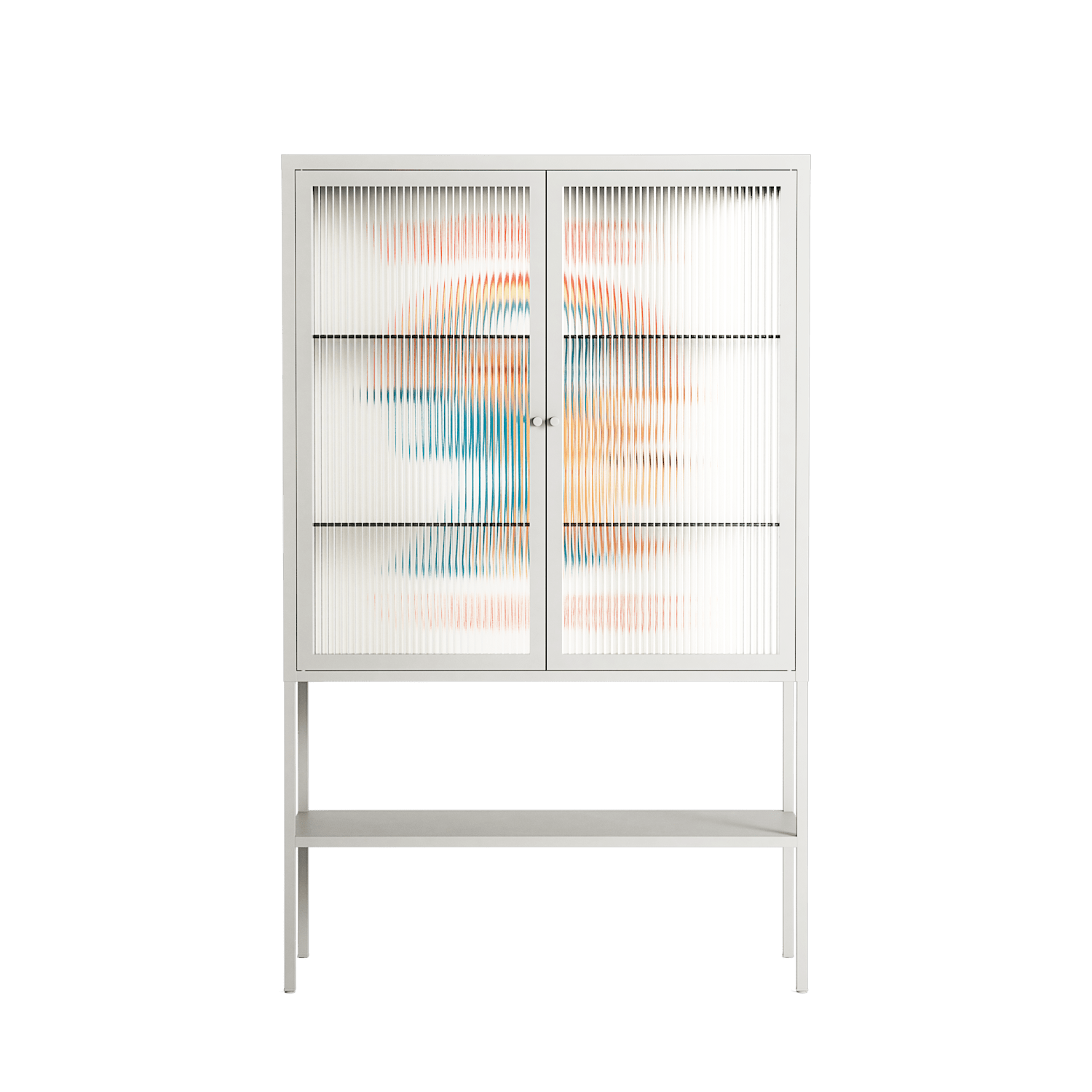 Vibing With The Universe - Loft Cabinet - Aley Wild - Chalk - Reeded glass