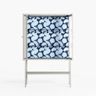Blue Poppy 2 - Loft Cabinet - Katie O’Shea - Chalk - Reeded glass