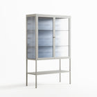Blue Poppy 2 - Loft Cabinet - Katie O’Shea - Chalk - Reeded glass