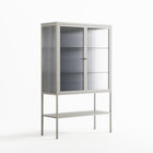 Basket Weave - Loft Cabinet - Katie O’Shea - Chalk - Reeded glass