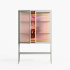 Connect With Nature - Loft Cabinet - Raissa Oltmanns - Chalk - Reeded glass