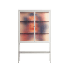 Hidden Beauty - Loft Cabinet - Raissa Oltmanns - Chalk - Reeded glass