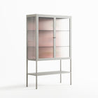 Woman at the Beach - Loft Cabinet - Raissa Oltmanns - Chalk - Reeded glass