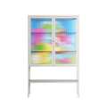 Funny Friends - Loft Cabinet - Cezar Berje - Chalk - Reeded glass