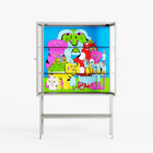 Funny Friends - Loft Cabinet - Cezar Berje - Chalk - Reeded glass
