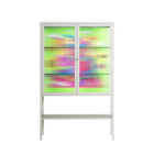 Wizard - Loft Cabinet - Cezar Berje - Chalk - Reeded glass