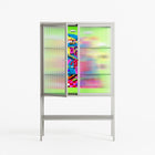 Wizard - Loft Cabinet - Cezar Berje - Chalk - Reeded glass