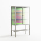 Wizard - Loft Cabinet - Cezar Berje - Chalk - Reeded glass
