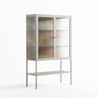 Abstract Sunrise - Loft Cabinet - Amy Suther - Chalk - Reeded glass