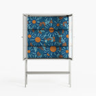 Bellis Bounty Blue - Loft Cabinet - Amy Suther - Chalk - Reeded glass