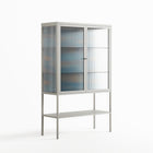Bellis Bounty Blue - Loft Cabinet - Amy Suther - Chalk - Reeded glass