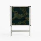 Midnight Dune - Loft Cabinet - Amy Suther - Chalk - Reeded glass