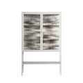 Prima Flora - Loft Cabinet - Amy Suther - Chalk - Reeded glass