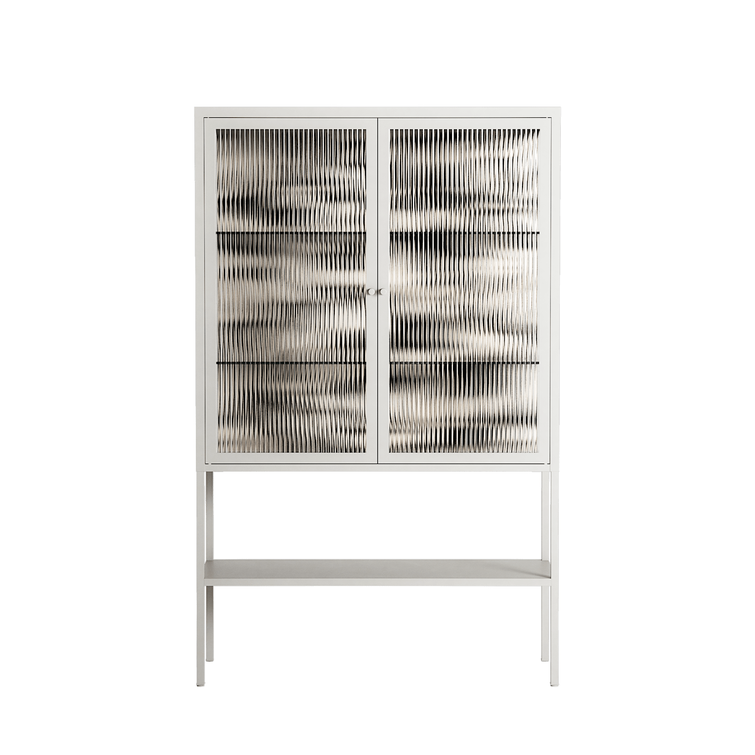 Prima Flora - Loft Cabinet - Amy Suther - Chalk - Reeded glass