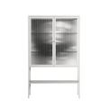 Gel - Loft Cabinet - Nadia Ryder - Chalk - Reeded glass