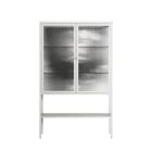 Gel - Loft Cabinet - Nadia Ryder - Chalk - Reeded glass