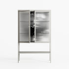 Gel - Loft Cabinet - Nadia Ryder - Chalk - Reeded glass
