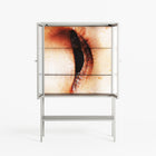 Glow - Loft Cabinet - Nadia Ryder - Chalk - Reeded glass