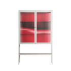 Squish - Loft Cabinet - Nadia Ryder - Chalk - Reeded glass