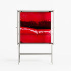 Squish - Loft Cabinet - Nadia Ryder - Chalk - Reeded glass