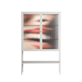 Teeth - Loft Cabinet - Nadia Ryder - Chalk - Reeded glass