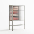 Teeth - Loft Cabinet - Nadia Ryder - Chalk - Reeded glass