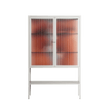 The Art Of Kissing 2 - Loft Cabinet - Nadia Ryder - Chalk - Reeded glass