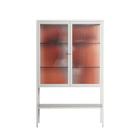The Art Of Kissing 2 - Loft Cabinet - Nadia Ryder - Chalk - Reeded glass