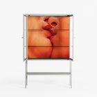 The Art Of Kissing - Loft Cabinet - Nadia Ryder - Chalk - Reeded glass