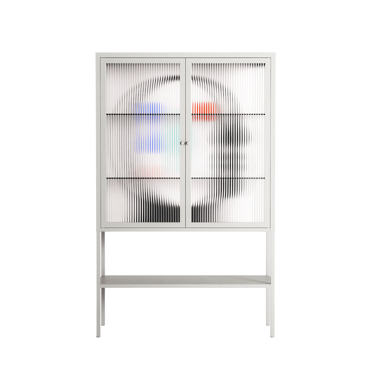Équilibre_Intérieur - Loft Cabinet - David Vanadia - Chalk - Reeded glass