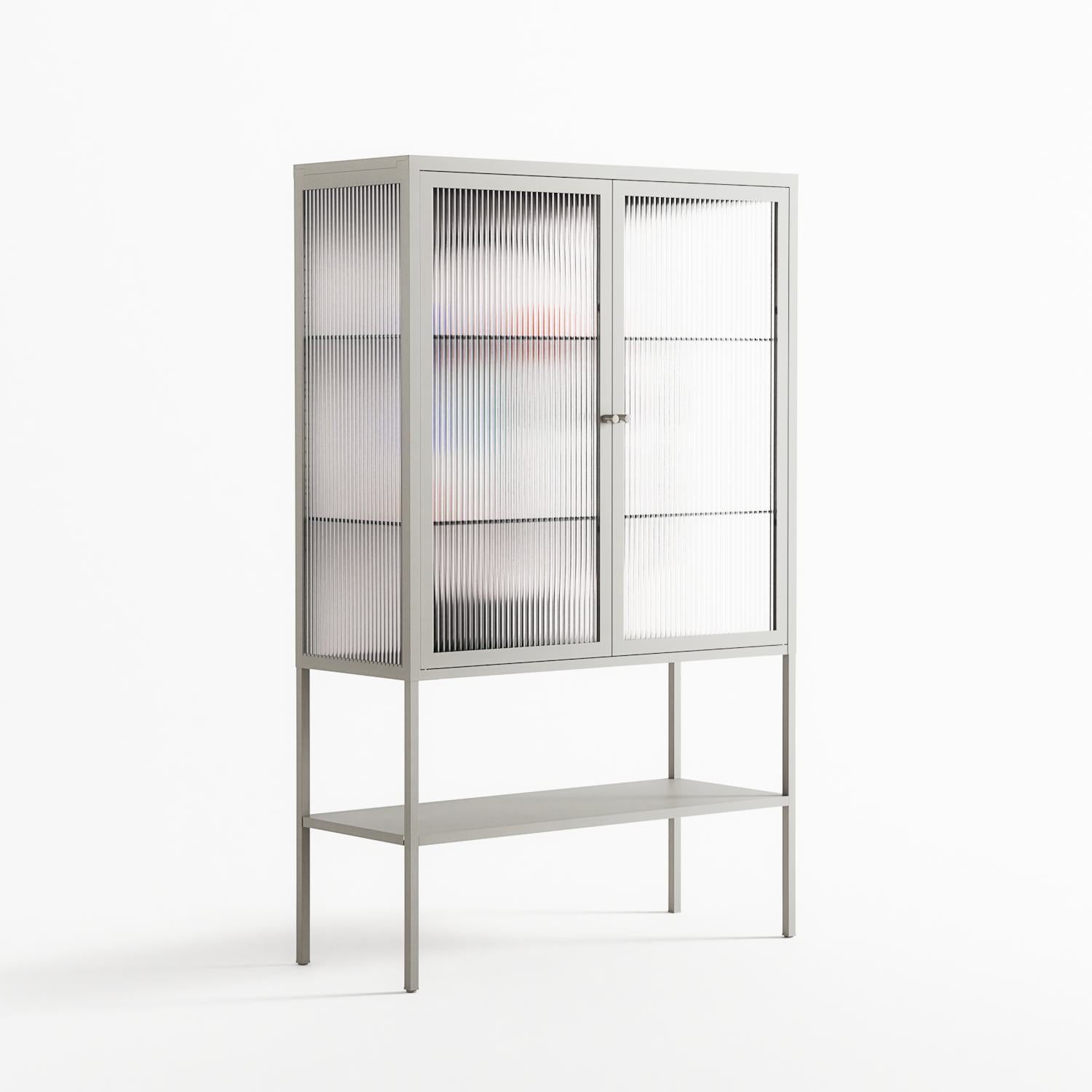 Équilibre_Intérieur - Loft Cabinet - David Vanadia - Chalk - Reeded glass