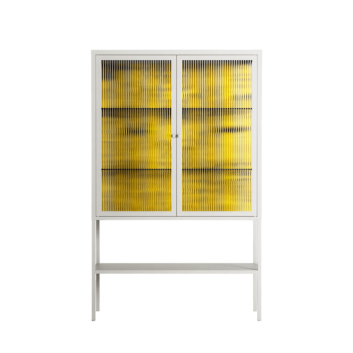 What a Mess - Loft Cabinet - Craig Watkins - Chalk - Reeded glass