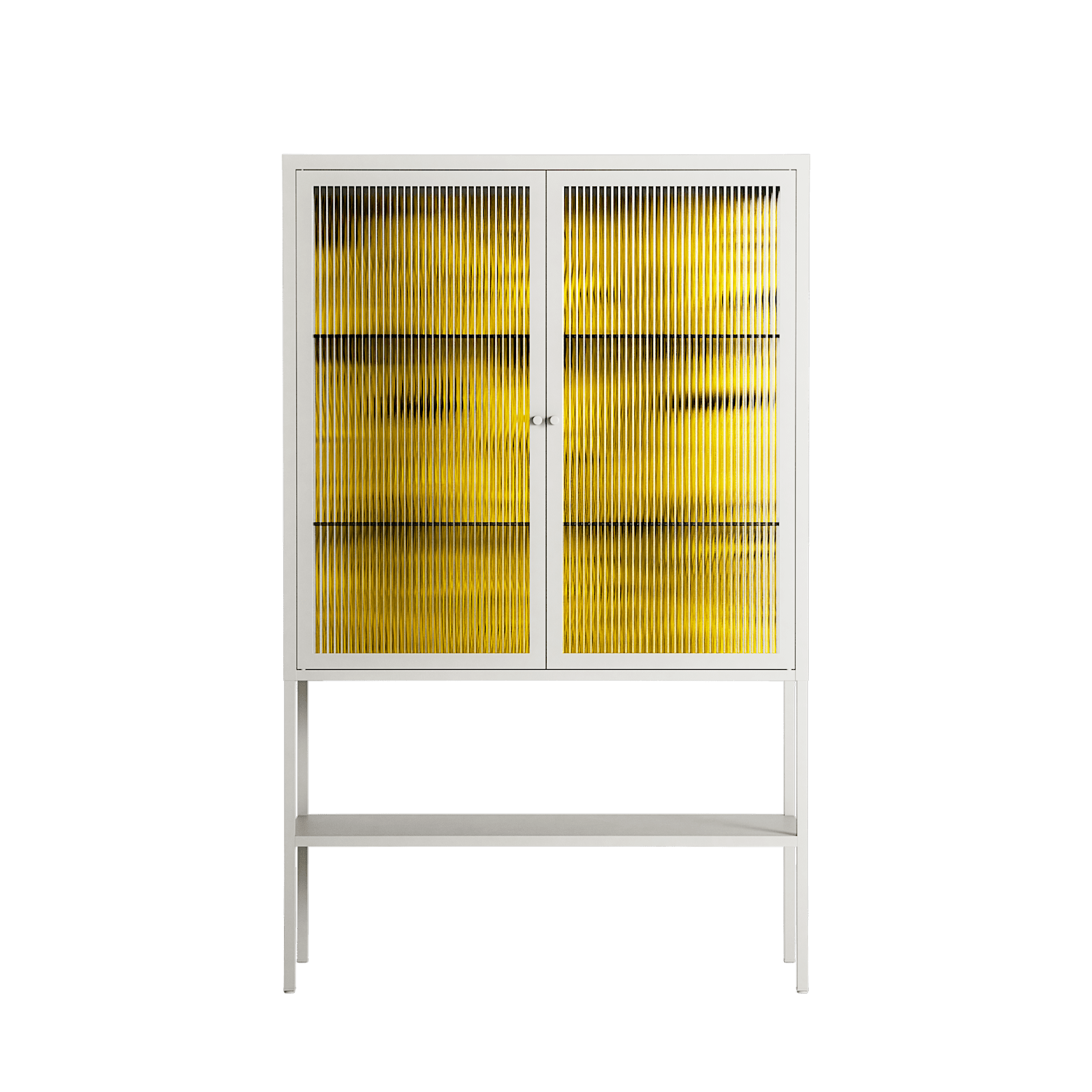 What a Mess - Loft Cabinet - Craig Watkins - Chalk - Reeded glass
