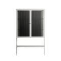 The Single Color - Loft Cabinet - Craig Watkins - Chalk - Reeded glass