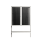 The Single Color - Loft Cabinet - Craig Watkins - Chalk - Reeded glass