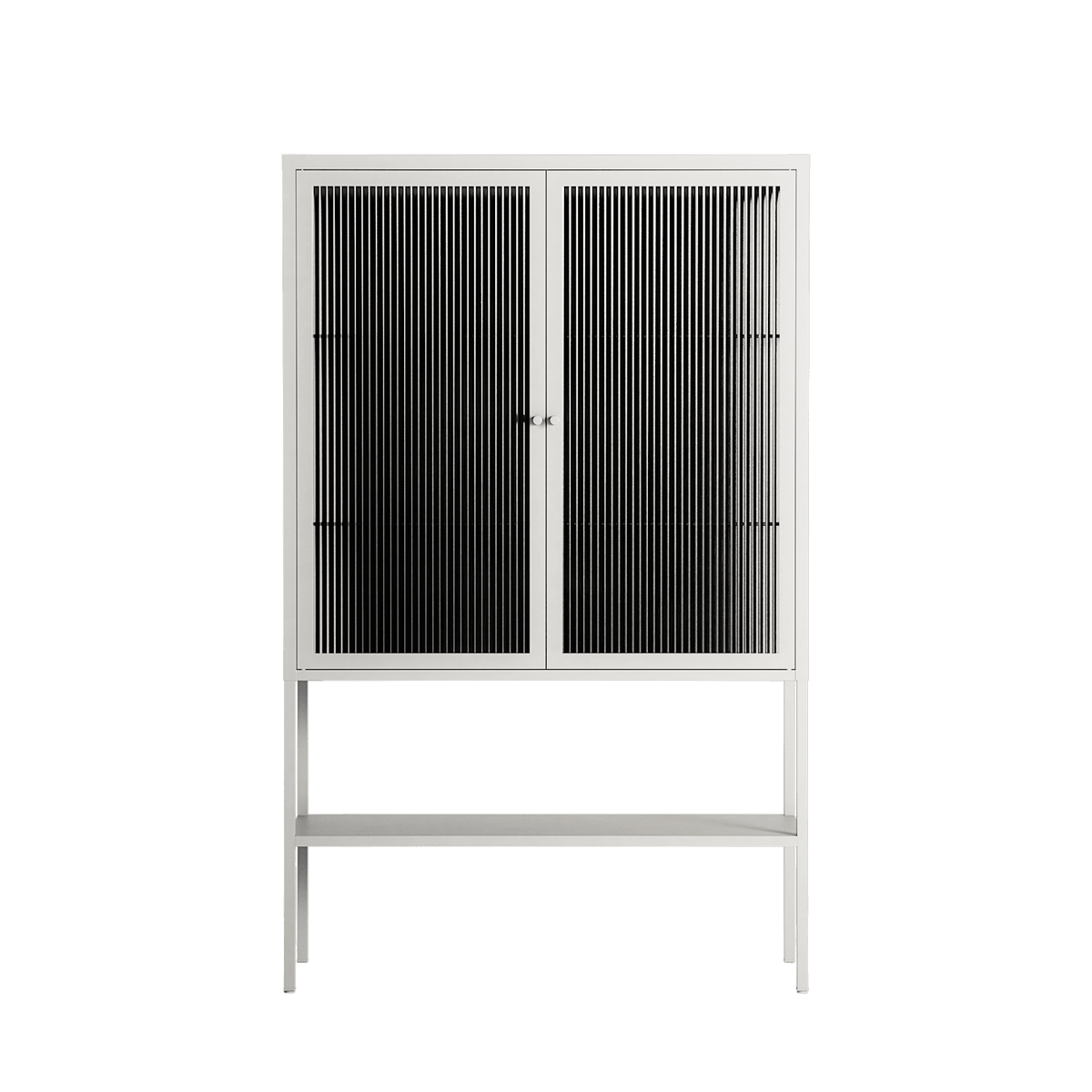 The Single Color - Loft Cabinet - Craig Watkins - Chalk - Reeded glass