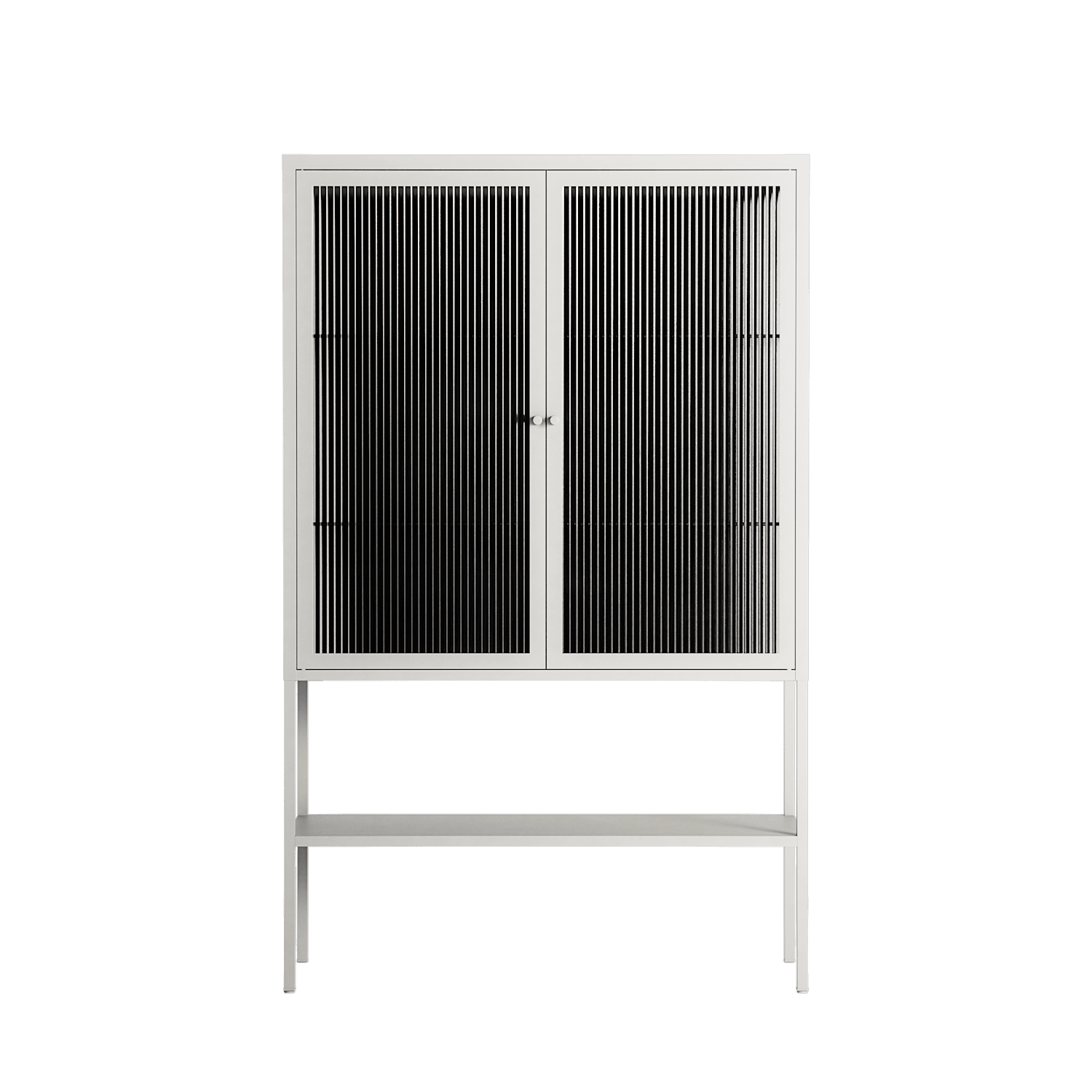 The Single Color - Loft Cabinet - Craig Watkins - Chalk - Reeded glass