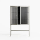 The Single Color - Loft Cabinet - Craig Watkins - Chalk - Reeded glass